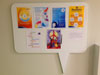 Информационные доски в виде фигур-выносок с магнитным и маркерным покрытием для гимназии Сколково в Москве